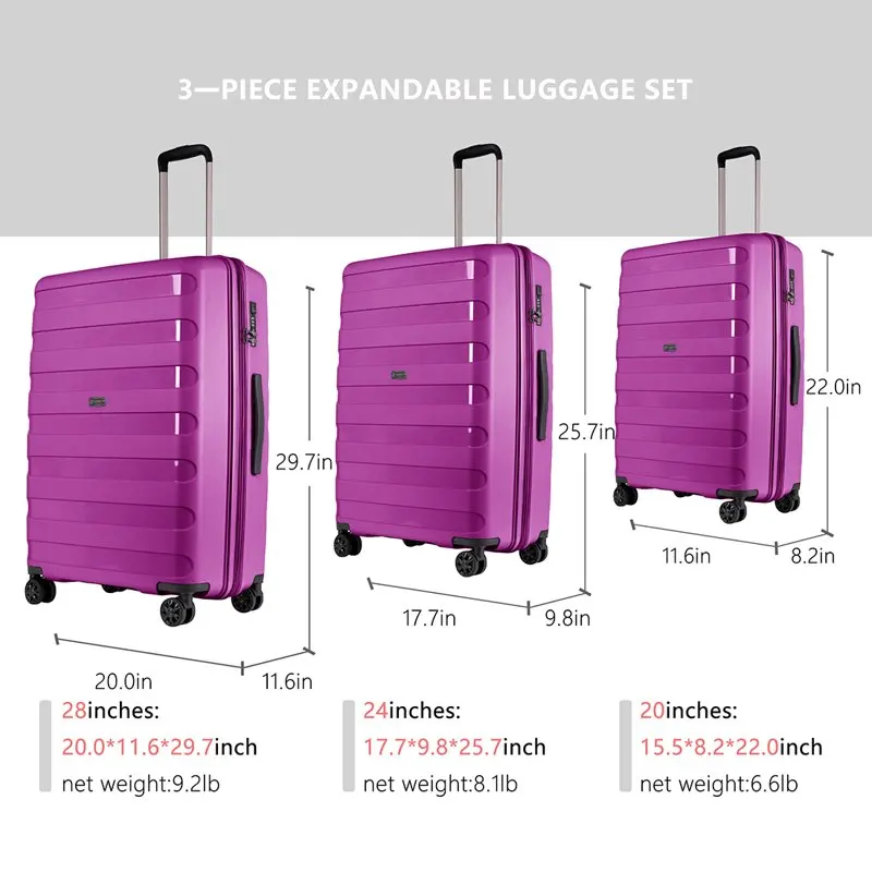 Luggage Expandable Suitcase,20