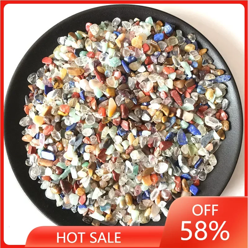 

100g 4 Sizes Natural Mixed Quartz Crystal Stone Rock Gravel Specimen Tank Decor Natural stones and minerals