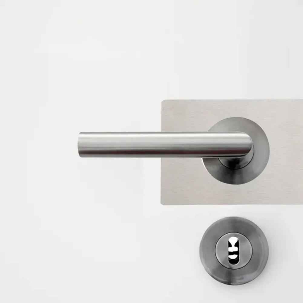 

Brand New Doors Lock Plate Tools Universal With Tape 2Pcs Ball Lock Door Knob Repair Rounded Corners Rust Resistant