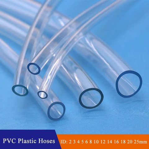 Прозрачные пластиковые шланги из ПВХ длиной 1/3/5 м