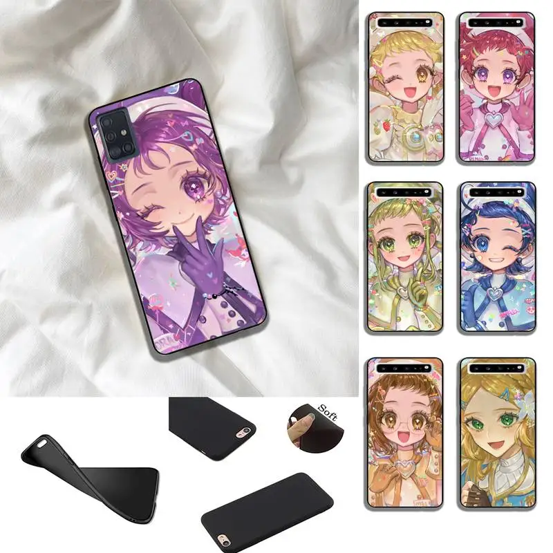 

Cartoon Cute Little Girl Illustration Phone Case For Samsung Note 8 10 20 S10 S20 Fe Lite S21 S30 Ultra Plus 5G