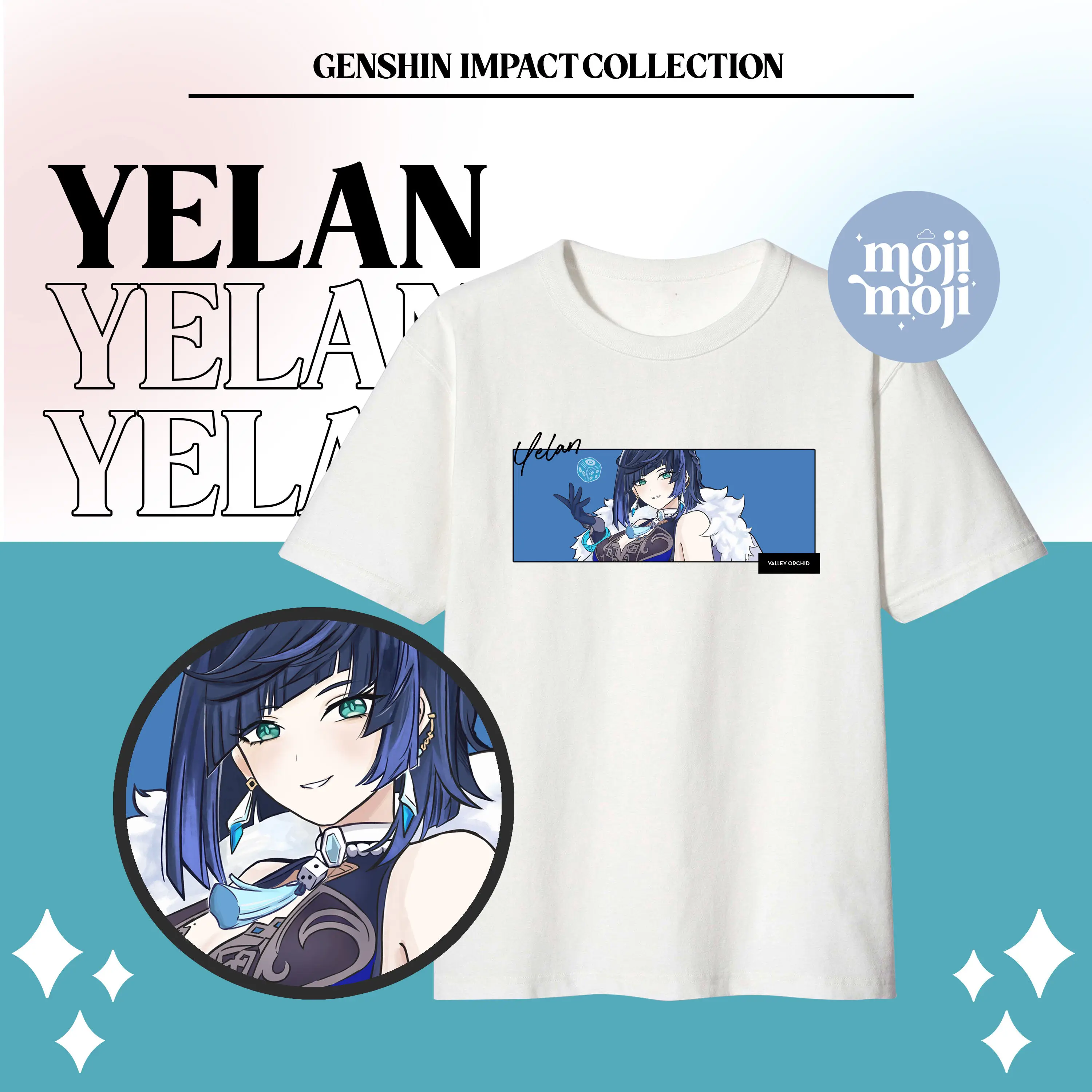 GENSHIN IMPACT - Рубашка Yelan Футболка унисекс