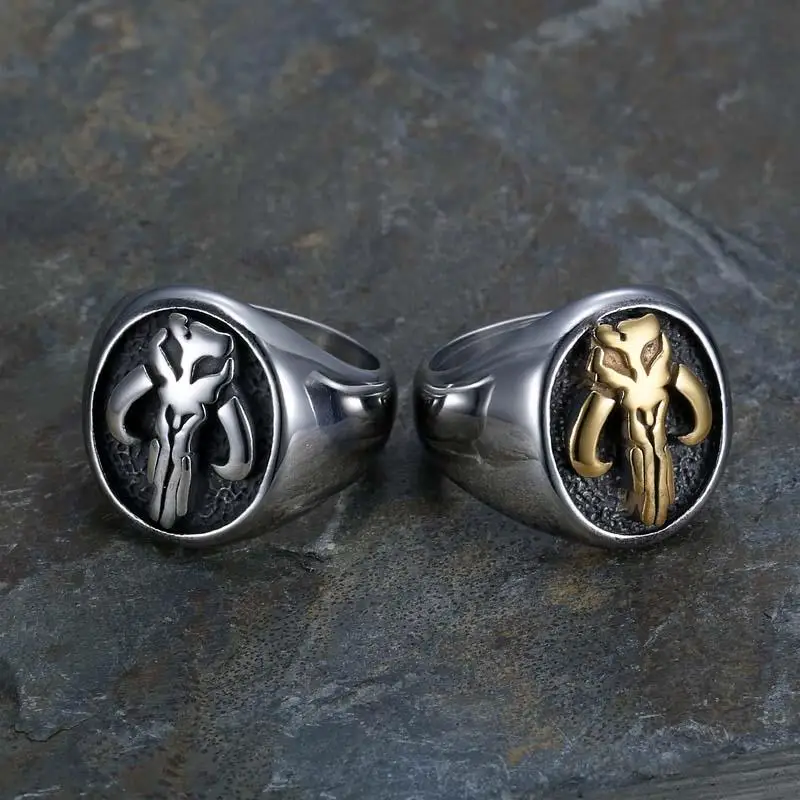 

Fine Polished Alien Skull Ring For Men Women Stainless Steel Vintage Ring Punk Gothic Signet Ring Finger Jewelry Wholesale