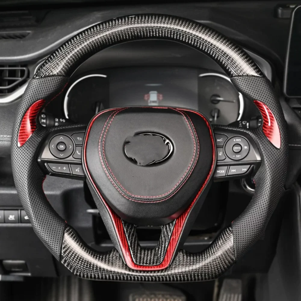 Подходит для рулевого колеса Toyota из углеродного волокна Rongfang Veranda Linfang Vica Camry Asia