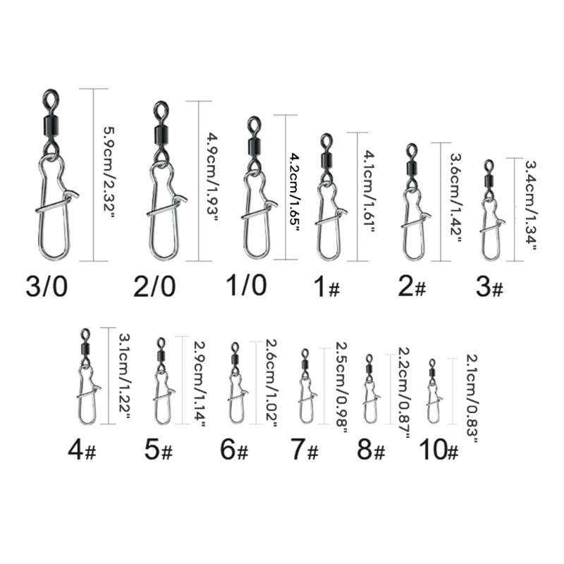 Y1UB 10 шт. высокопрочные рыболовные вертлюжки с шариками и подшипниками простые в