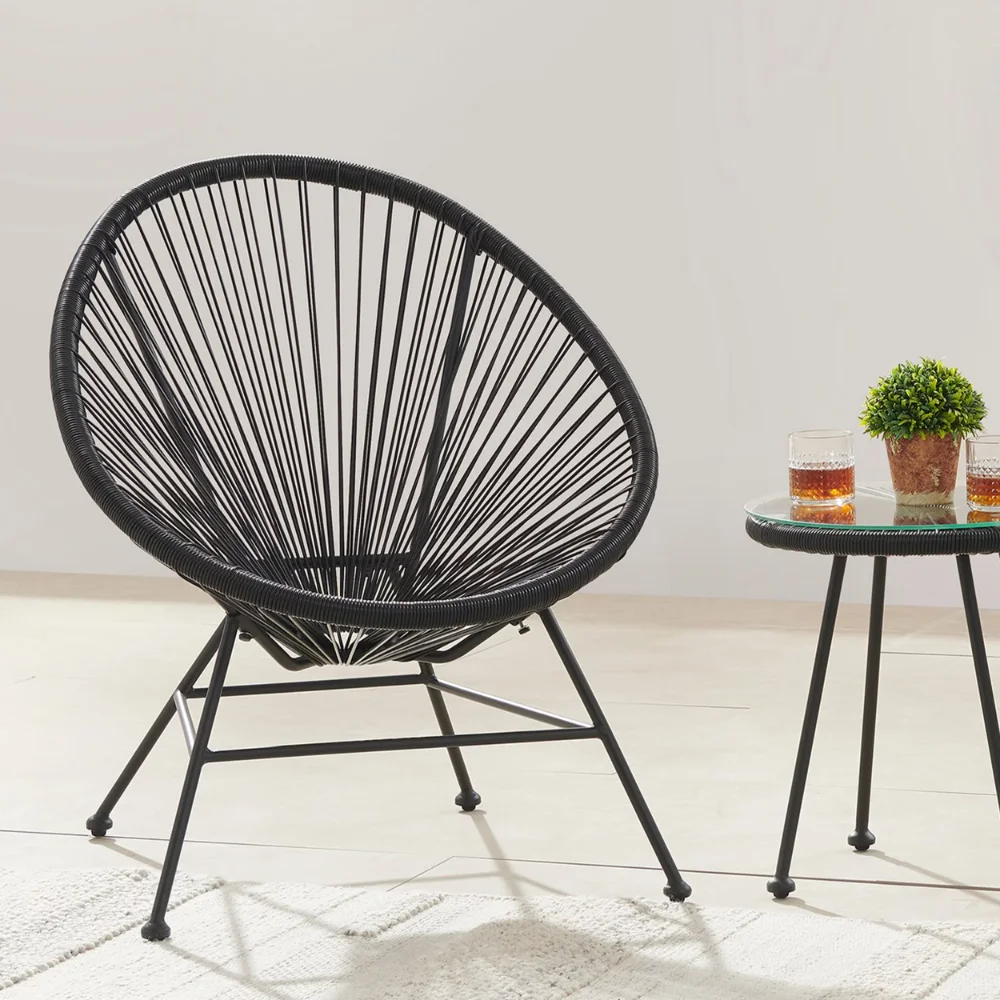 

Linon Millie Outdoor Chair, Black