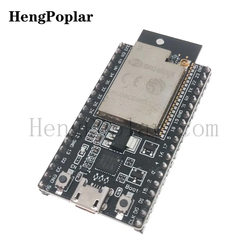 Плата разработки ESP32 DevKitC может быть оснащена модулем WROVER-B WROVER.