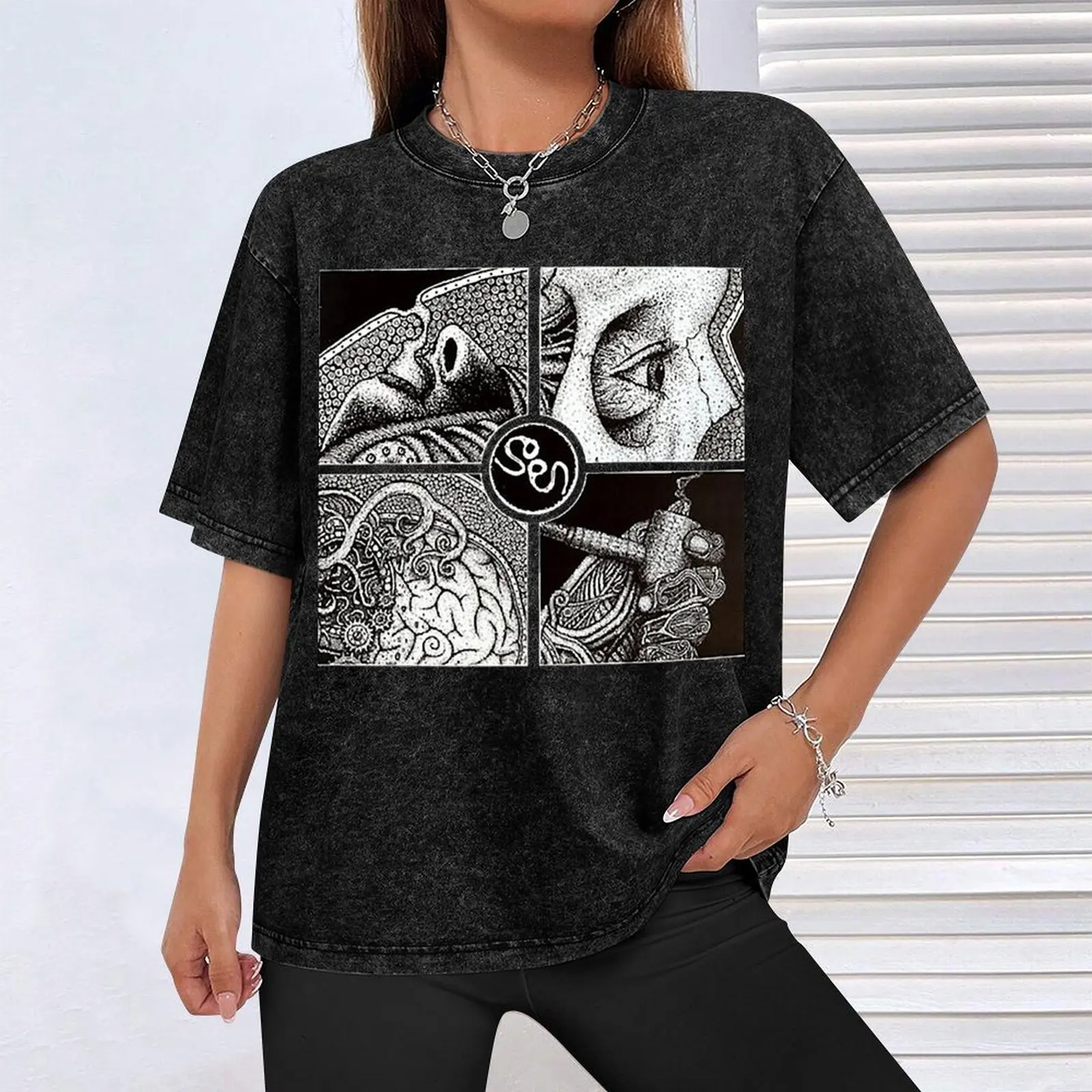 Футболка SOEN Band мужская с графическим принтом рубашка рисунком одежда в эстетике