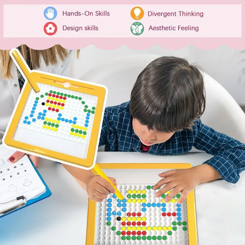 

12.8 In Magnetic Drawing Board Early Education Improve Children's Equipment Talent Toys Children's Painting Teaching O3u7