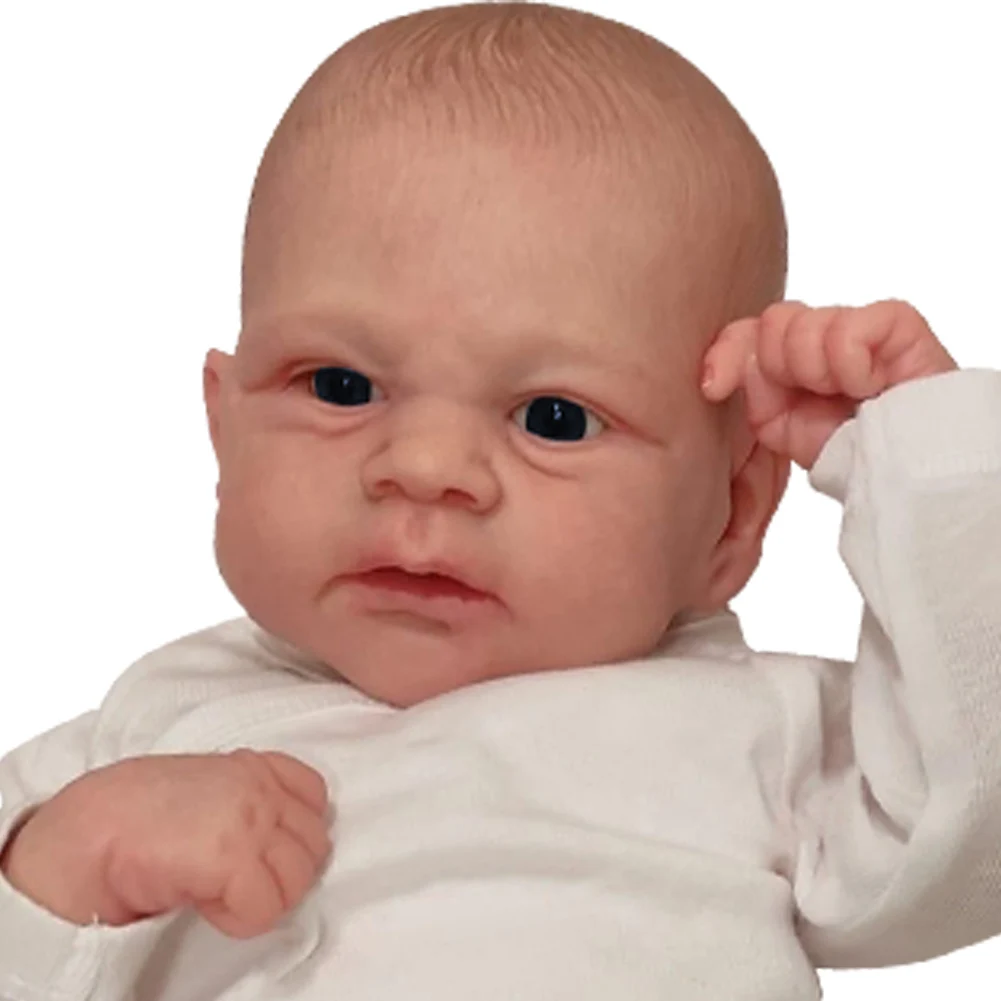 

Npk 46Cm Reborn Baby Dolls 3D Skin 18inch Realistic Newborn Baby Dolls Visible Veins With Feeding Kit Full Body for Kids Age 3 +