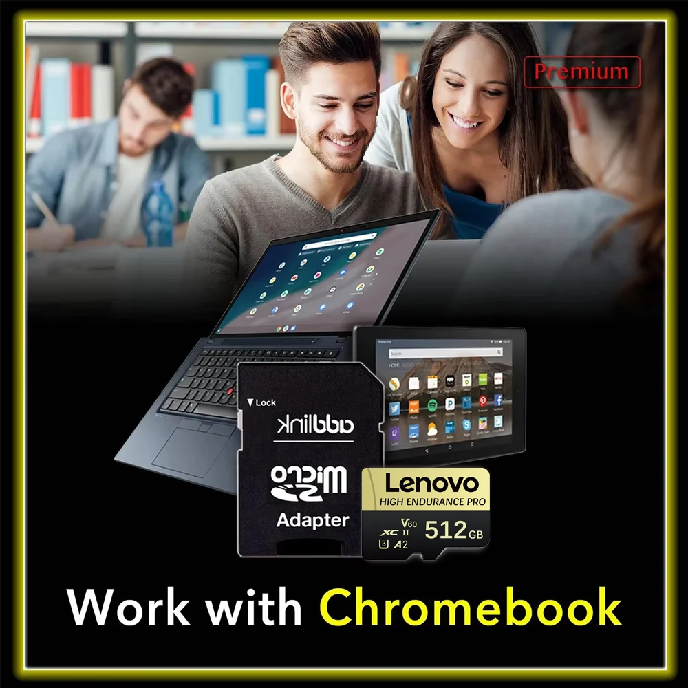 Фото Карта памяти Lenovo SD/Micro SD 512 ГБ 256 ГБ 64 ГБ Class10 U3, сверхскоростная, для экшн-камер, видео 4K, Nintendo Switch, планшетов №3