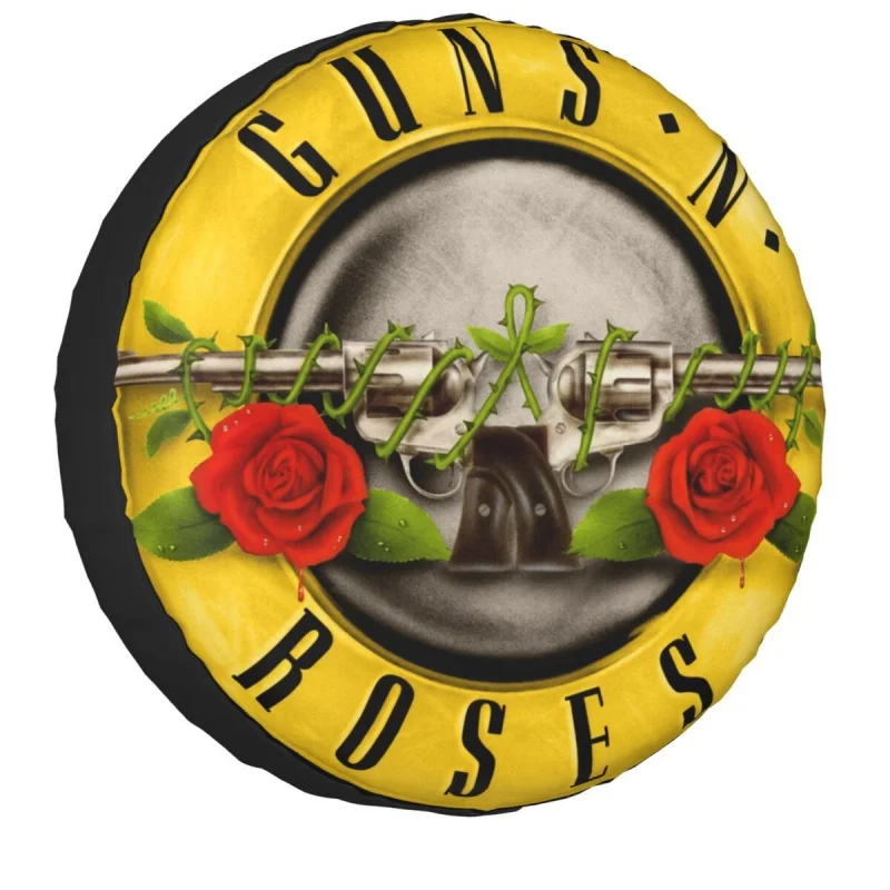 

Guns N' Roses Spare Tire Cover Case for Mitsubishi Pajero Hard Rock Car Wheel Protectors Accessories