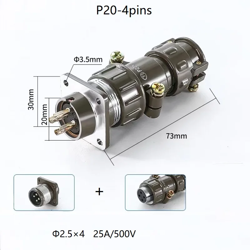 

Авиационный разъем P20 / P28/P32 / P40 / P48 / P55 / P60