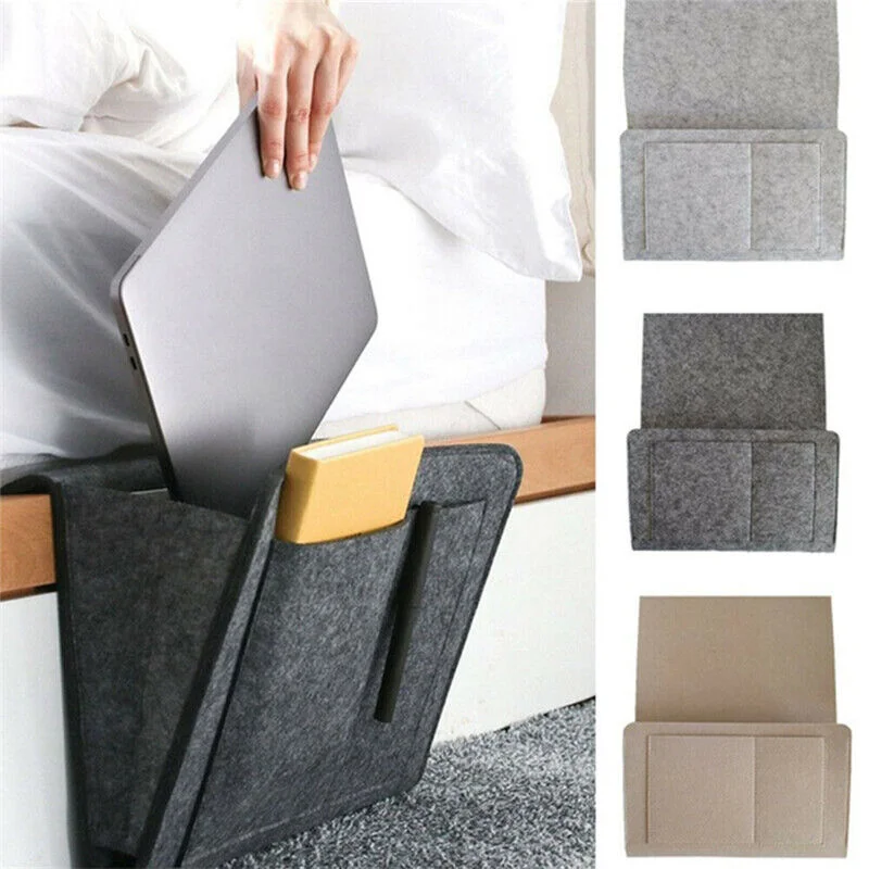 

Bedside Sofa Organizer Bed Holder Pockets Hanging Bag Book Holder Container Tool