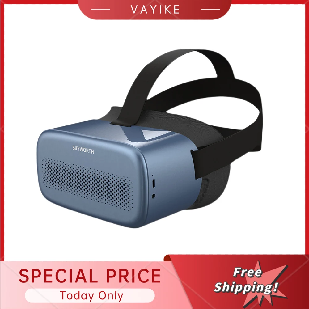 

Skyworth S802 4K VR Helmet All-in-one Machine Panoramic Sound Smart VR Glasses Smart Home Game New