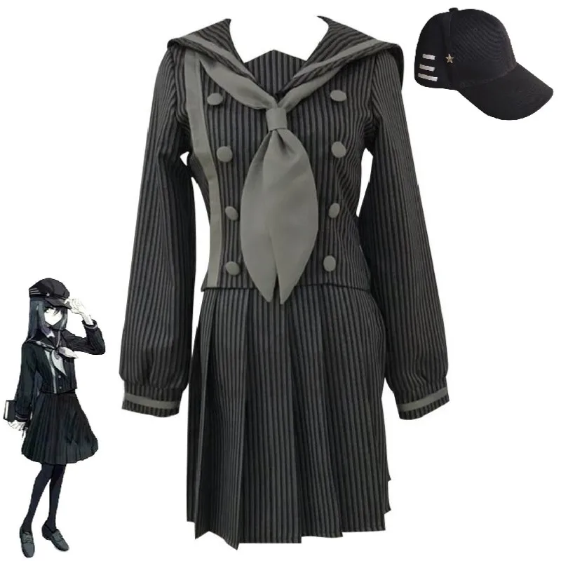 

Игра данганронпа саихара шуичи Косплей Костюм альдулт женщина Топ Юбка Хэллоуин Аниме Супер старшая школа детектив Униформа костюм