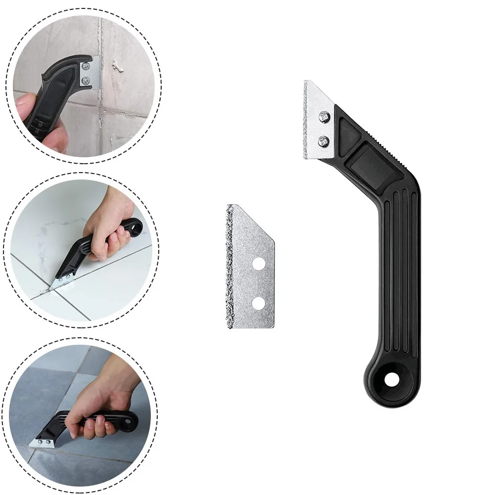

1set Tile Gap Cutter Blade Remover Wall Floor Joint Ceramic Scraper Tool Angled Handle Household Decoration Cleaning Essentials