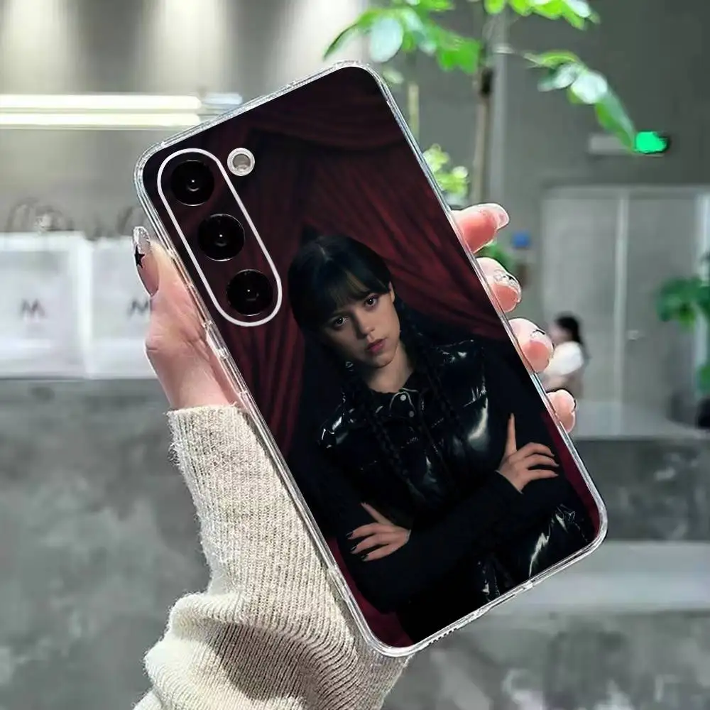 Фото Чехол для телефона с изображением актрисы Дженны О-Ортеги для Samsung A10 A12 A20 A21S A30 A31 A50 A51 A52 A70 A71, прозрачный №3