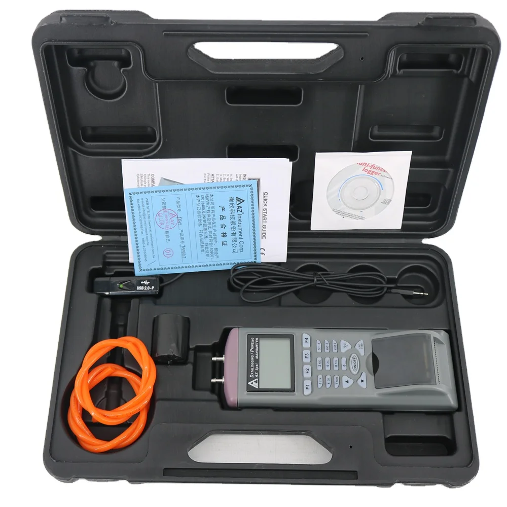 

AZ9835 Pressure Datalogger Differential Pressure Gauge Datalogging Printer