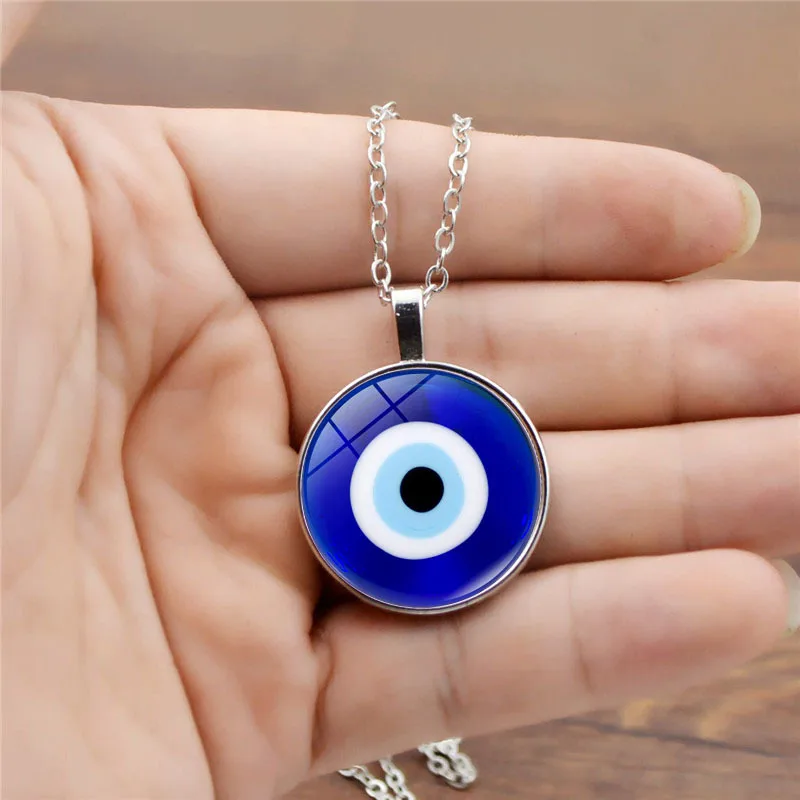

New Garga Ntilla Con Colgante De Mal De Ojo Turco Vintage, Collar De Cadena De Clavícula De Ojos Malvados Azules De La Suerte