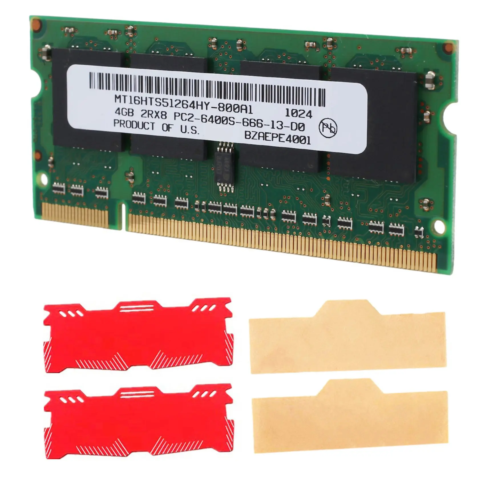 

Оперативная память для ноутбука DDR2 4 Гб + охлаждающий жилет 800 МГц PC2 6400 SODIMM 2RX8 200 Контактов для Intel AMD память для ноутбука