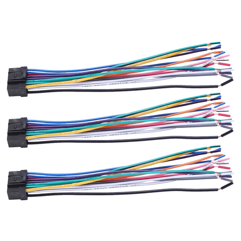 

3X Car Cd Radio Audio Stereo Standard Harness Connector Wire Adapter Plug Cable for Alpine 9887