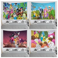 adventure time wall tapestry hippie flower wall carpets dorm decor cheap hippie wall hanging