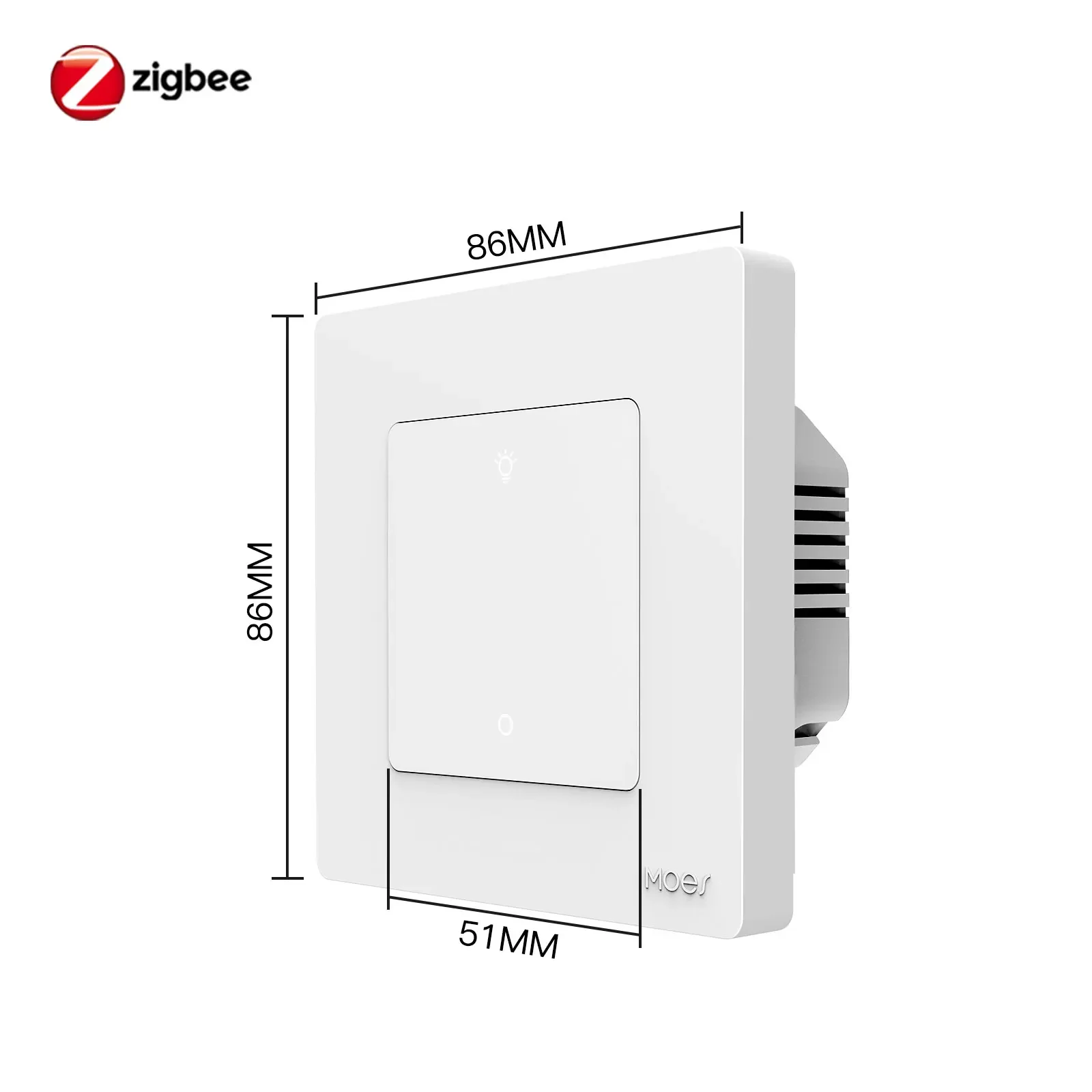 MOES Star Ring Series ZigBee умный диммер 1-3 Gang