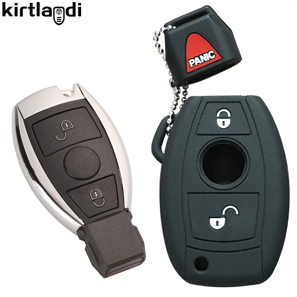 2 кнопки силиконовый чехол для ключей от машины Mercedes Benz W176 W203 W204 W212 C180 GLK300 CLS CLK CLA SLK
