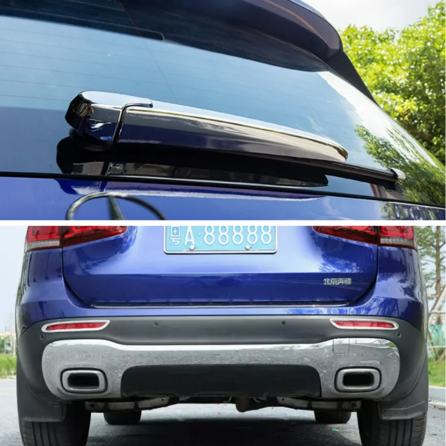 

Экстерьерные аксессуары для Mercedes Benz GLB200 180 2020 2021 2022, стеклоочиститель для заднего стекла, противотуманная задняя крышка, отделка