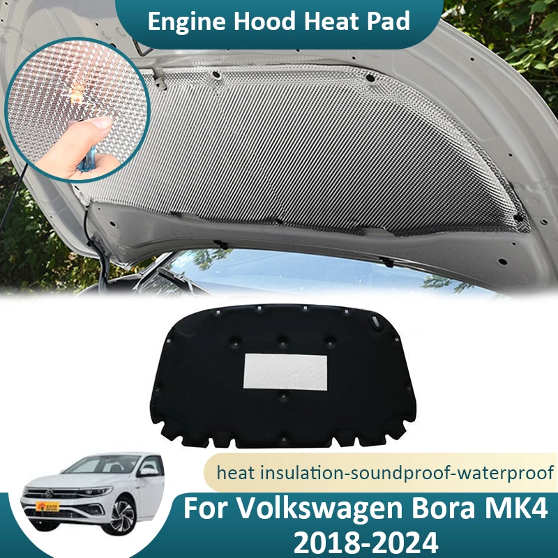 Передний двигатель капота для Volkswagen VW Bora MK4 2018 2019 2020 2021 2022 2023 2024 огнестойкая