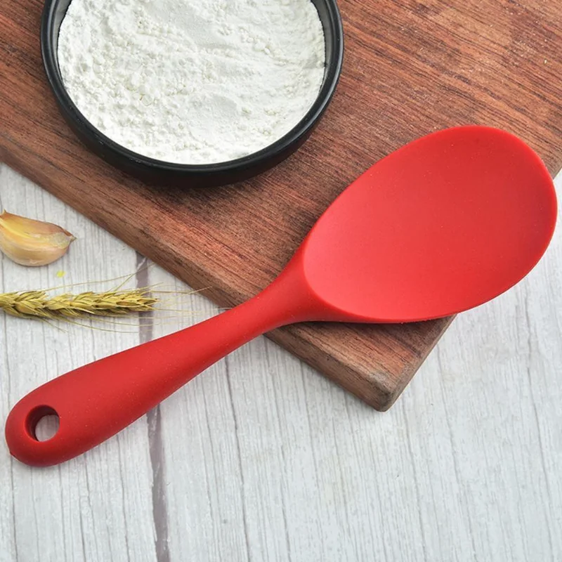 

Rice Spoon Food Grade Silicone Heat Resistant Non-stick Tool New