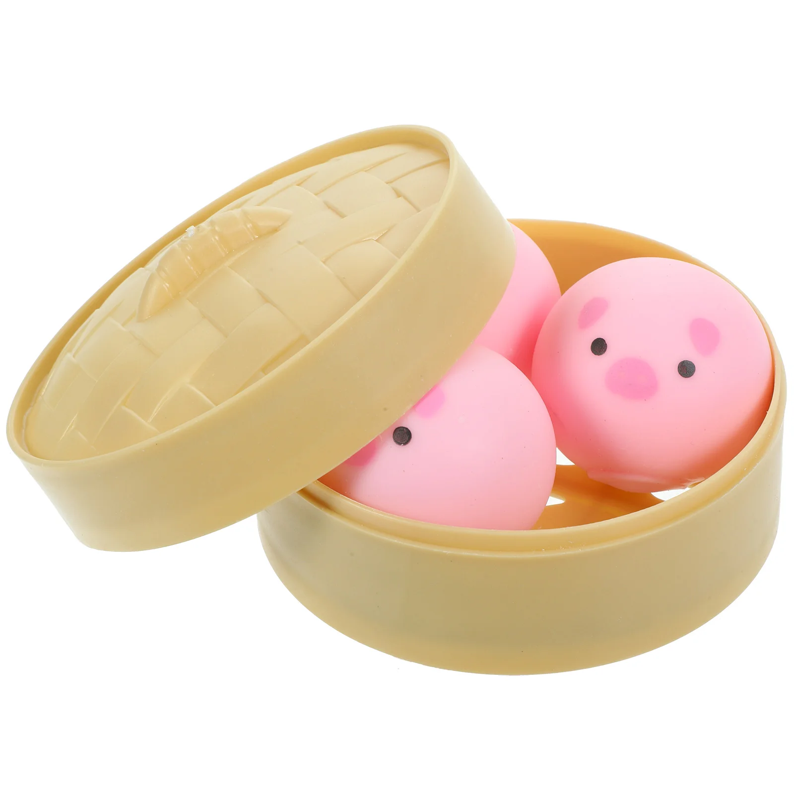 

1 Set of Food Squeeze Toys Stress Relaxing Ball Steamed Bun Modeling Fidget Toys Food Sensory Toys