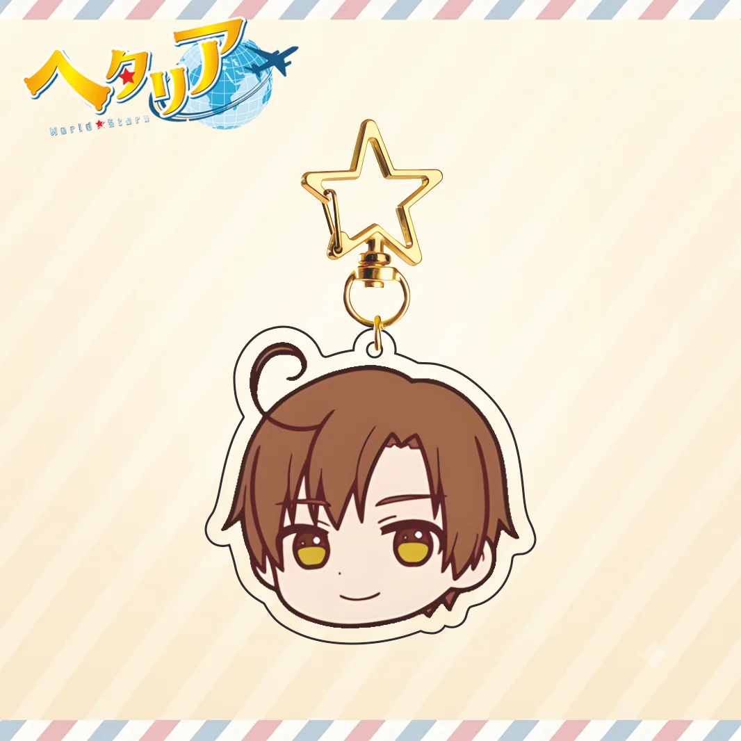 Фото Новейший акриловый брелок из серии Hetalia World Stars, Фелициано, Артур, Людвиг, Кику, Альфред, Иван, Гилберт, аниме-акриловая фигурка. №5