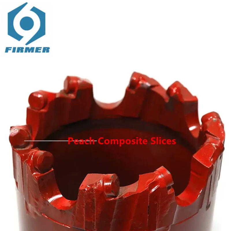 110 двойная труба Персиковое зубчатое сверло внутренний диаметр 87 мм для 95