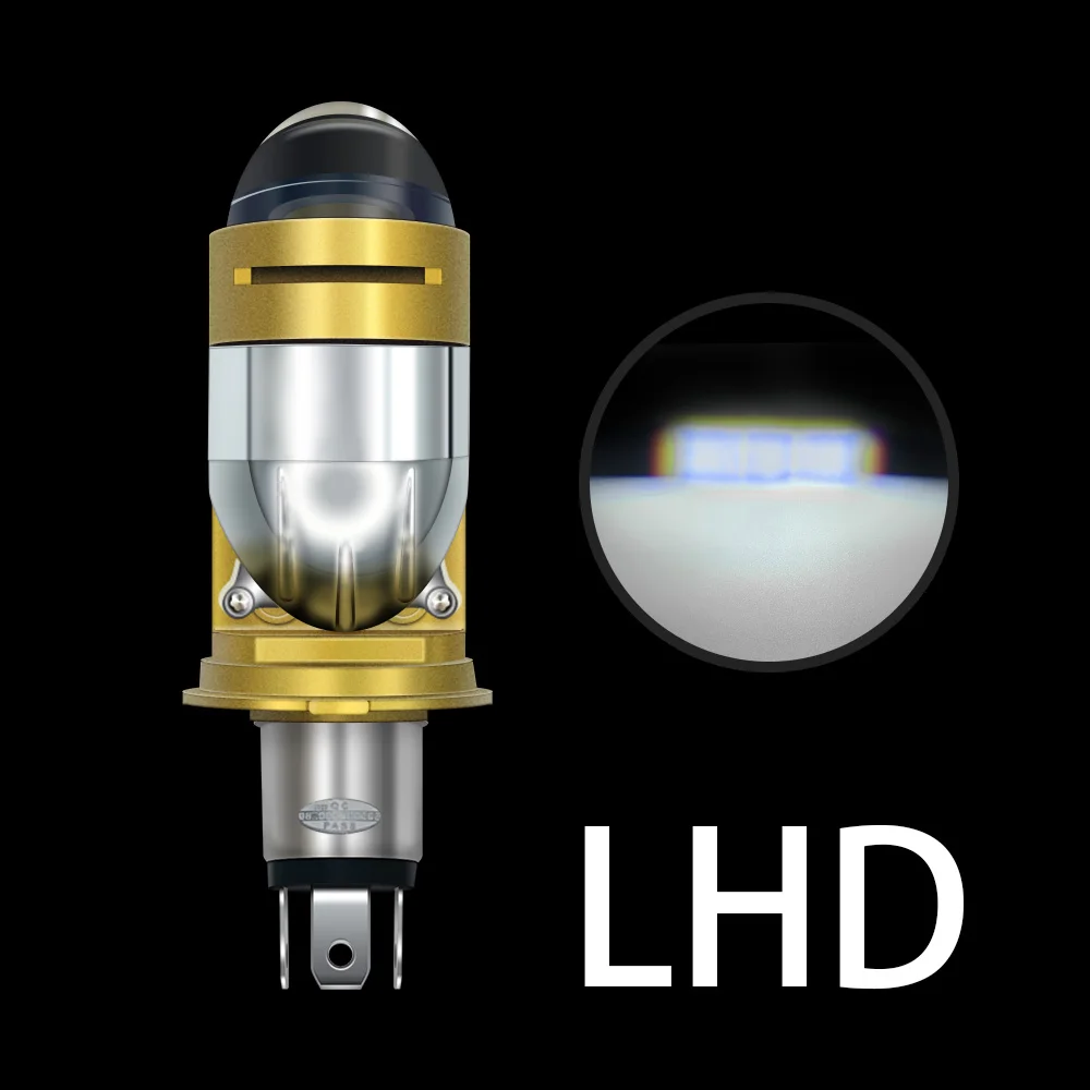 

Светодиодная мини-лампа Stella 8-90 в с двумя объективами H4/9003/HB2 для мотоцикла/автомобиля 110 Вт лм Простая установка Вентилятор охлаждения