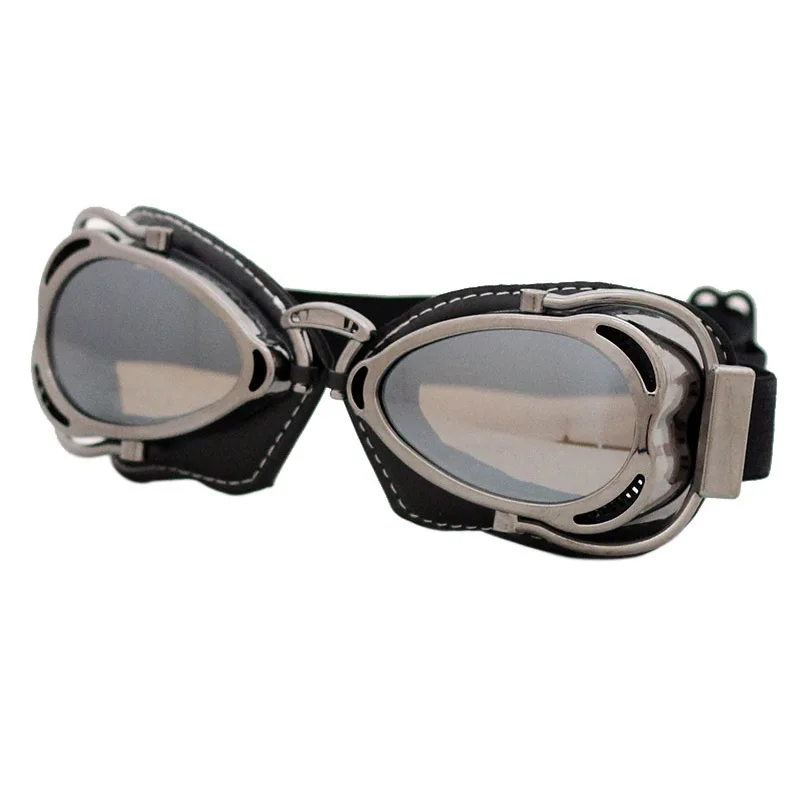 

Retro Motorcycle Goggles Helmet Steampunk Copper Flying MotoGoggle Vintage Pilot Biker Eyewear Protective Glasses