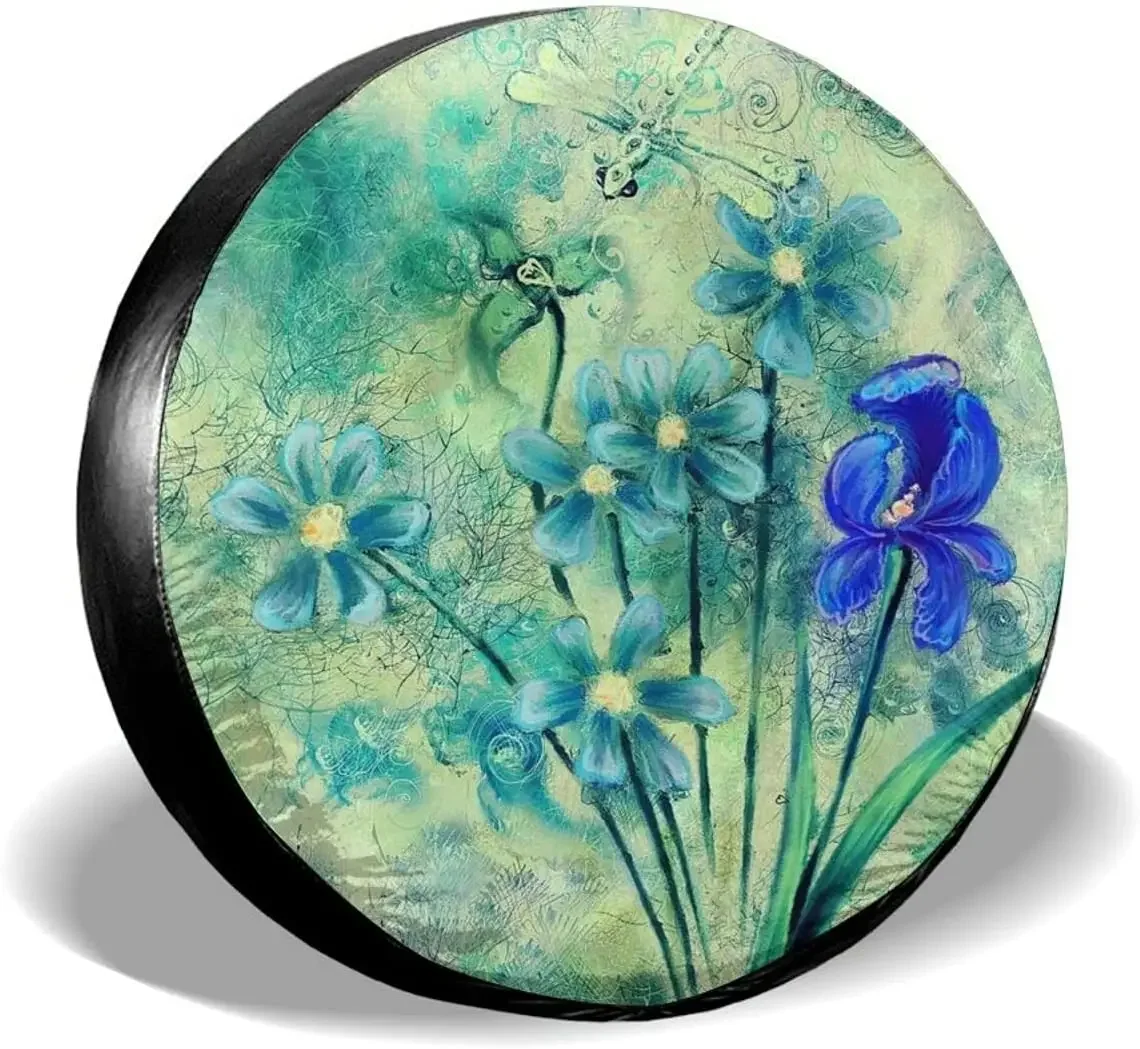 Delumie Осенний декор нарцилы и стрекозы запасные шины крышки для женских шин Rv