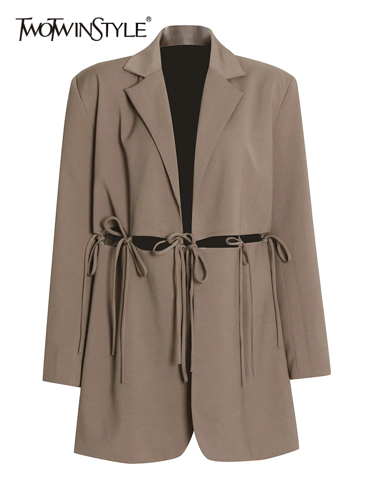 

Женский блейзер с длинным рукавом 96twinstil, весенний, однотонный, 2022