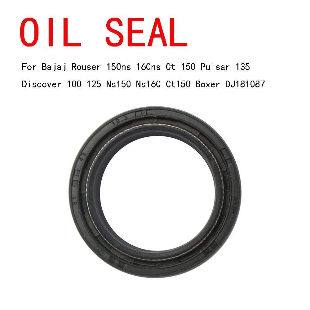 For Bajaj Rouser 150ns 160ns Ct 150 Pulsar 135 Discover 100 125 Ns150 Ns160 Ct150 Boxer DJ181087  Oil Seal Fr Fork