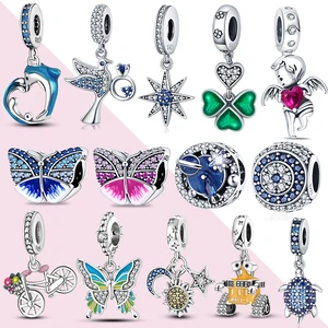Fits Original Bracelet Necklace Silver Color Charms Beads Series For
Women Pendant Beads Diy Jewelry