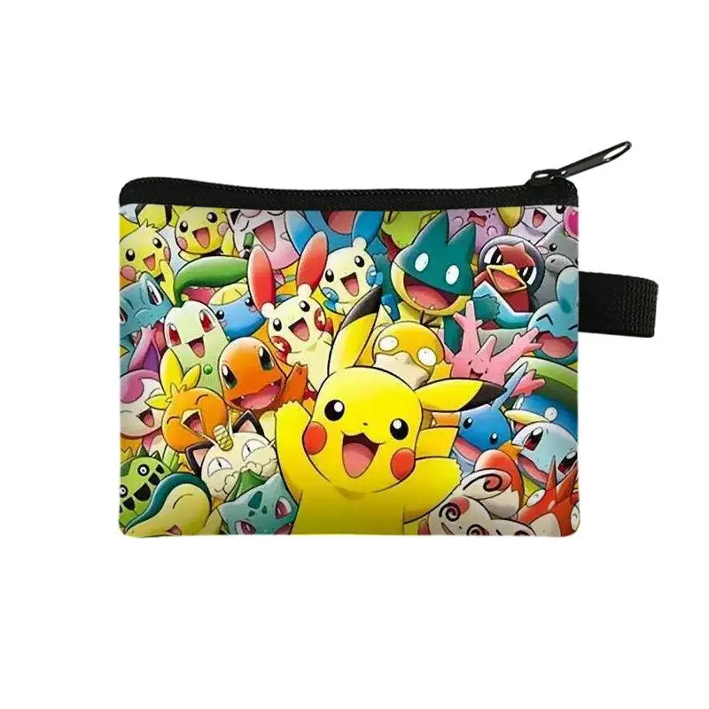 

Anime Pokemon New Pikachu Cartoon Cute Coin Purse Storage Key Case Pet Elf Super Cute Card Bag Convenient Bag for Going Out