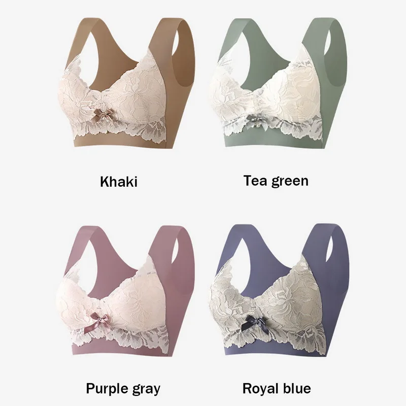 Женский мягкий бюстгальтер 2022 года привлекательный кружевной без косточек