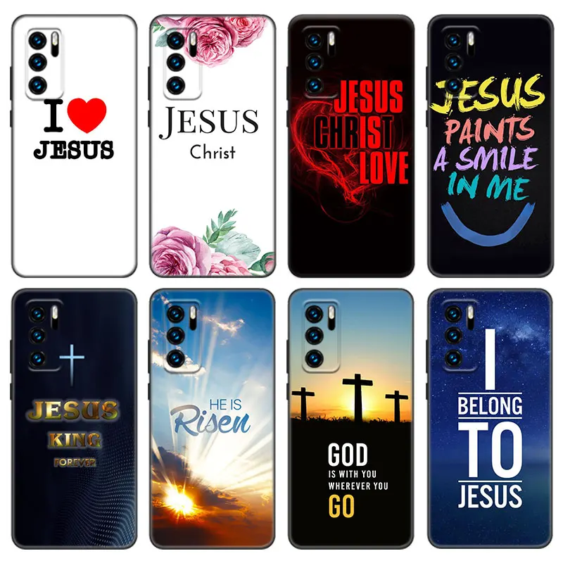 Чехол с изображением Библии Иисуса Христа для Huawei P50 P40 P30 P20 Pro P10 P9 P8 Lite 2017 P Smart Z S 2021