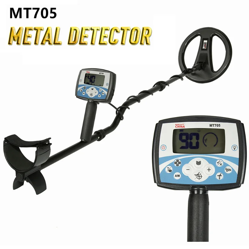 

MT705 Professional Underground Metal Detector Waterproof Search Coil High Sensitivity Metal Detecting Tool Treasure Pinpointer