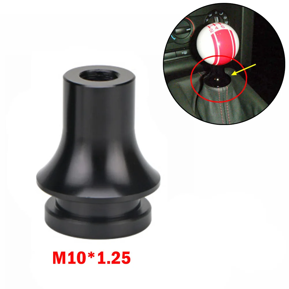 

Shift Knob Adapter Adapter Alloy Aluminum Black M10*1.25 M10*1.5 M12*1.25
