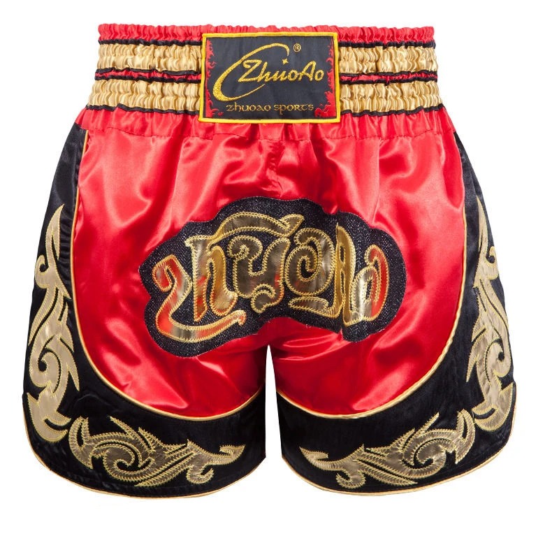 

Muay Thai Shorts Embroidery Satin MMA Shorts Kids Adult Boxing Shorts Womens Mens Kids Free Combat Grappling Kickboxing Pants