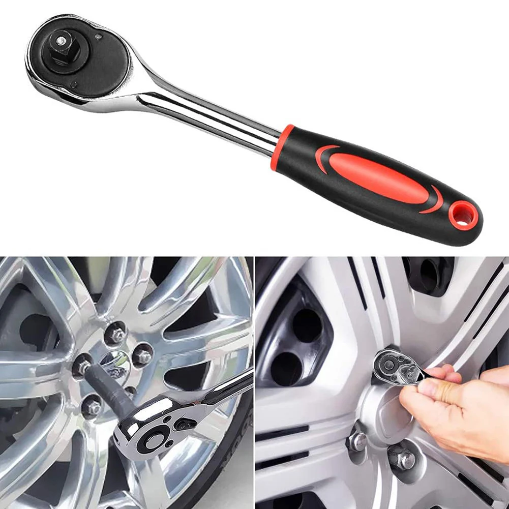 

Torque Ratchet 24 Teeth Wrench Socket Quick Release Spanner Socket Drive Hand Tool For Vehicle Bike Socket Wrench Kit Tools