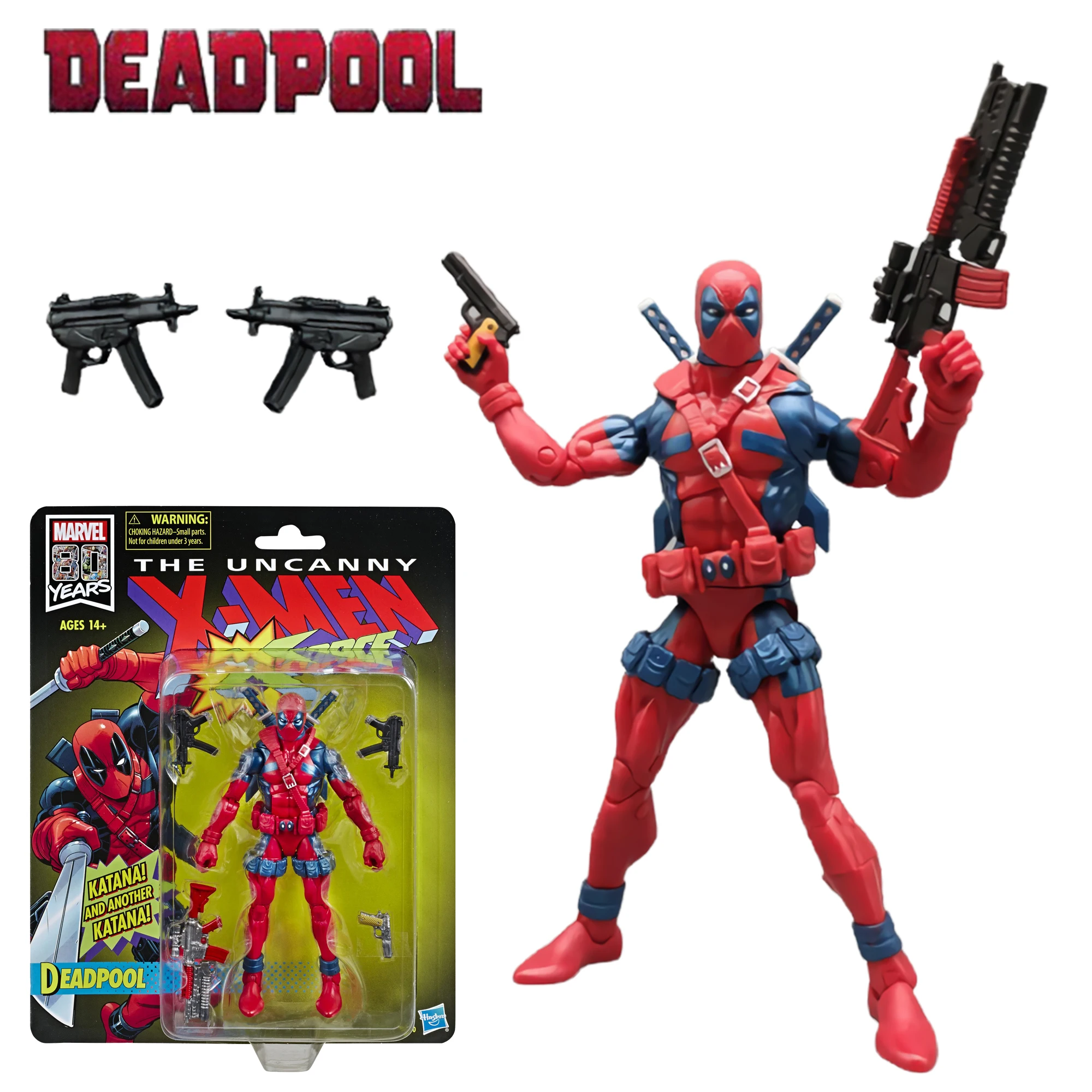 

Copy ML Legends Deadpool Action Figure Toys 6 Inch Retro Hanging Card Dead Pool Statue Model Dolls Collectible Gifts for Child