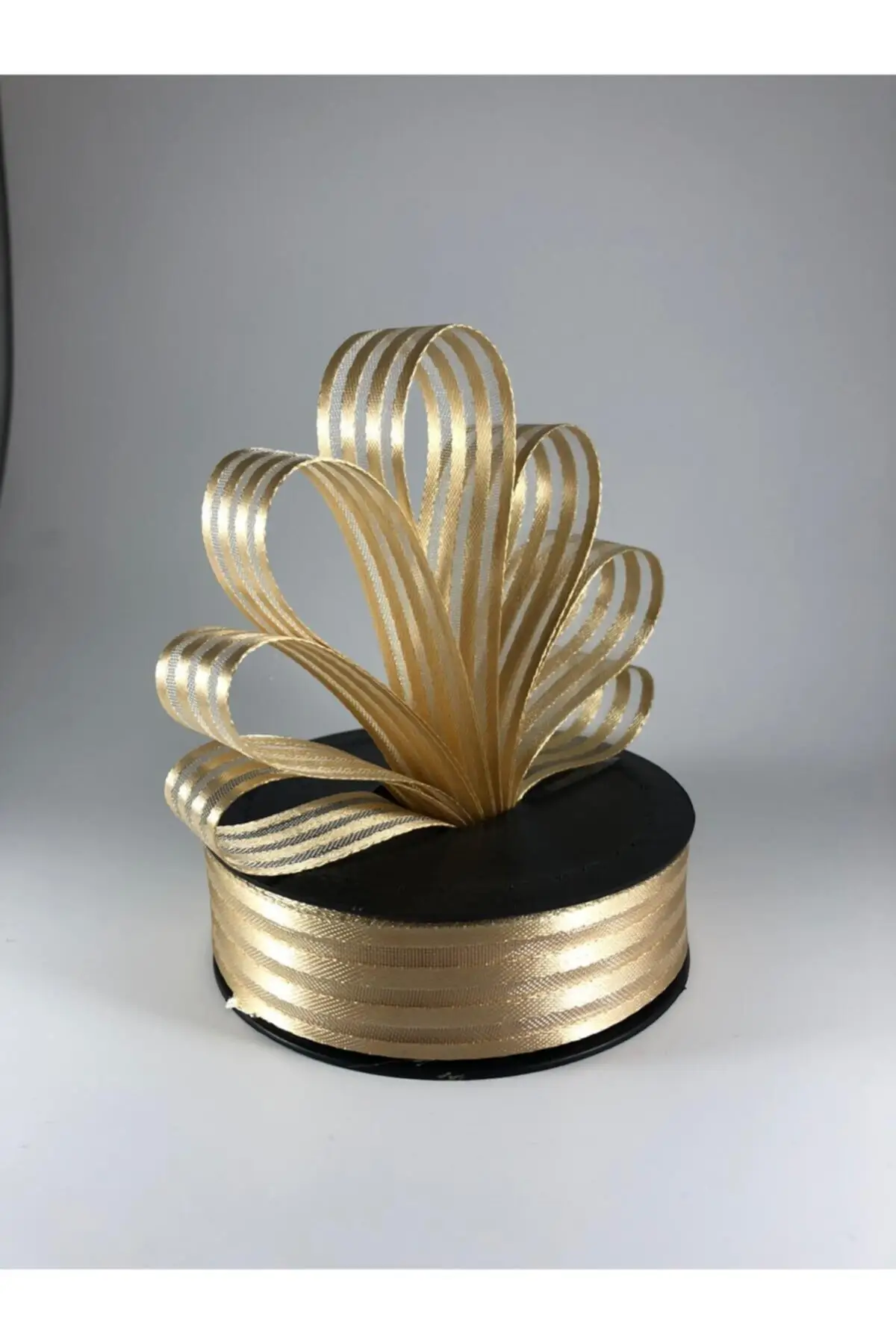 

Gold Striped Chiffon Ribbons